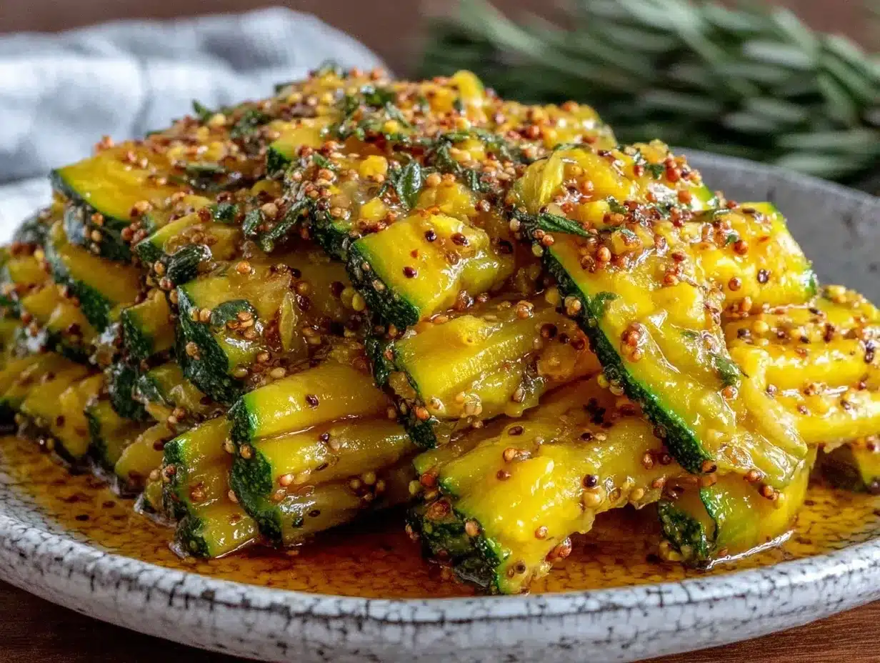 bread and butter zucchini pickles preparation steps