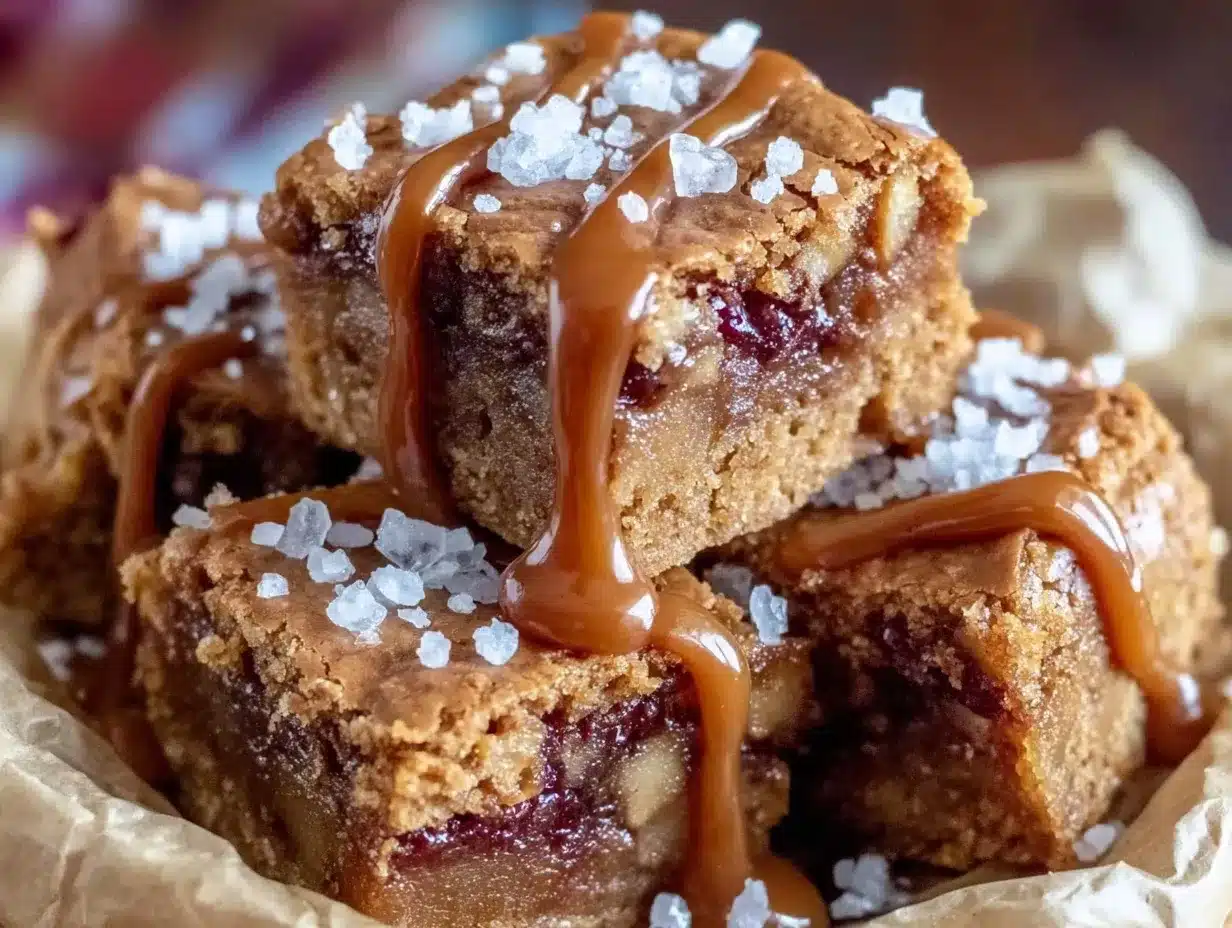 brown butter apple cinnamon blondie bars preparation steps