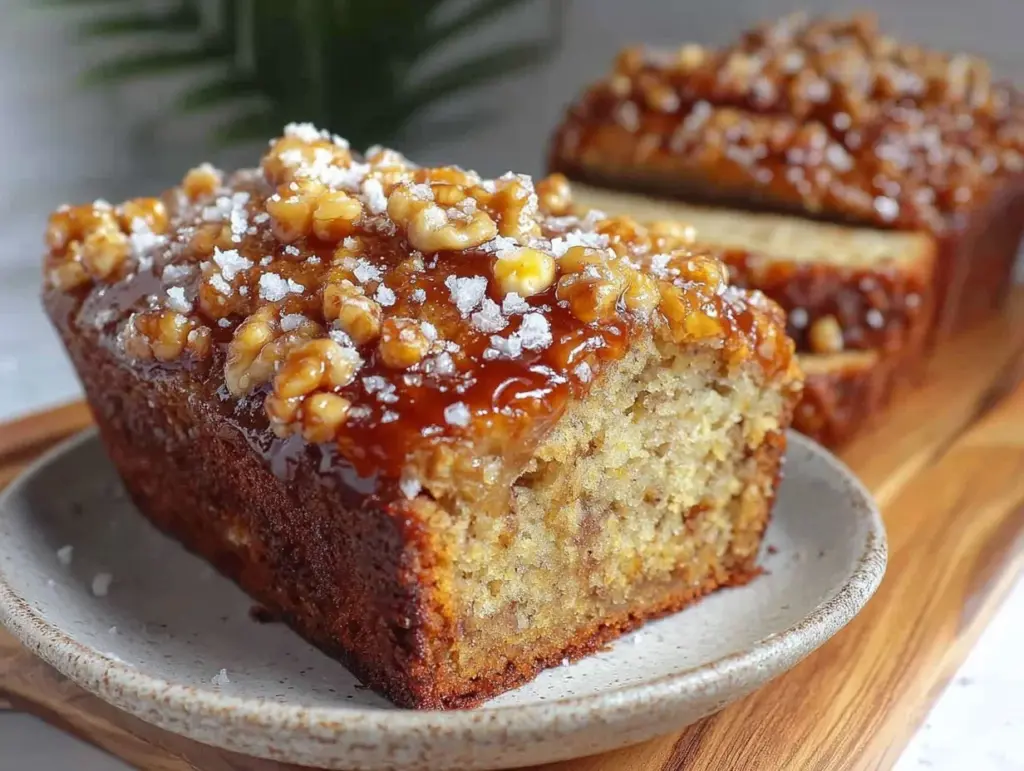 brown butter cardamom banana bread - featured image