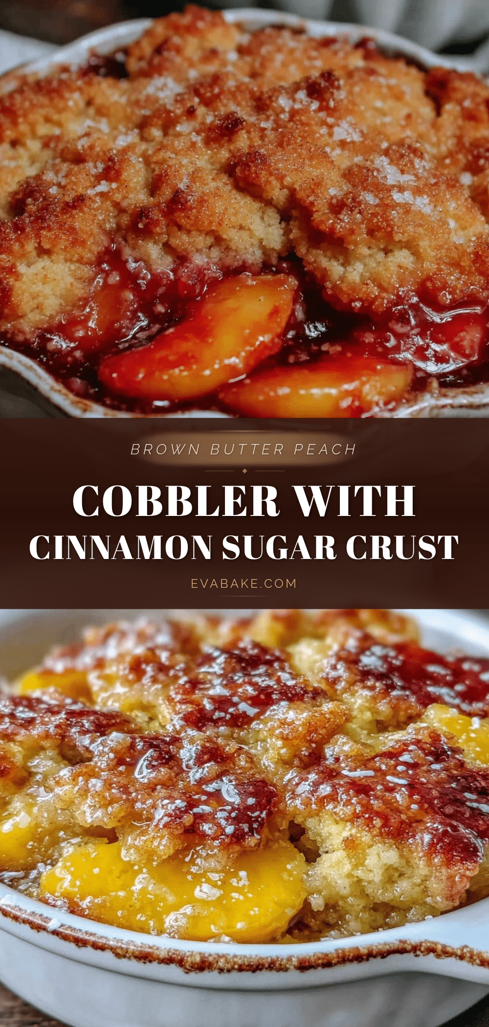 brown butter peach cobbler recipe