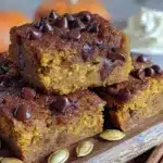 brown butter pumpkin chocolate chip blondies - featured image