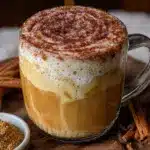 brown sugar cinnamon oat milk latte - featured image