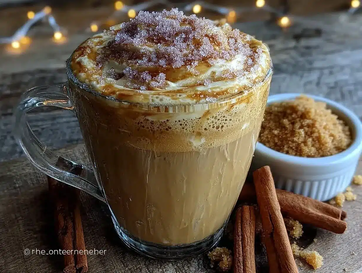 brown sugar cinnamon oat milk latte preparation steps