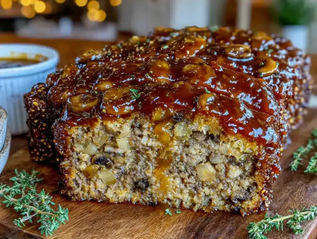 brown sugar glazed meatloaf - featured image