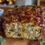 brown sugar glazed meatloaf - featured image