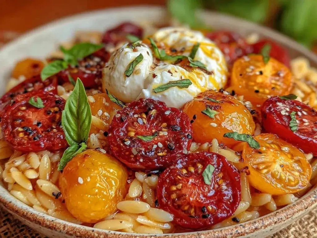 Caprese orzo pasta salad - featured image