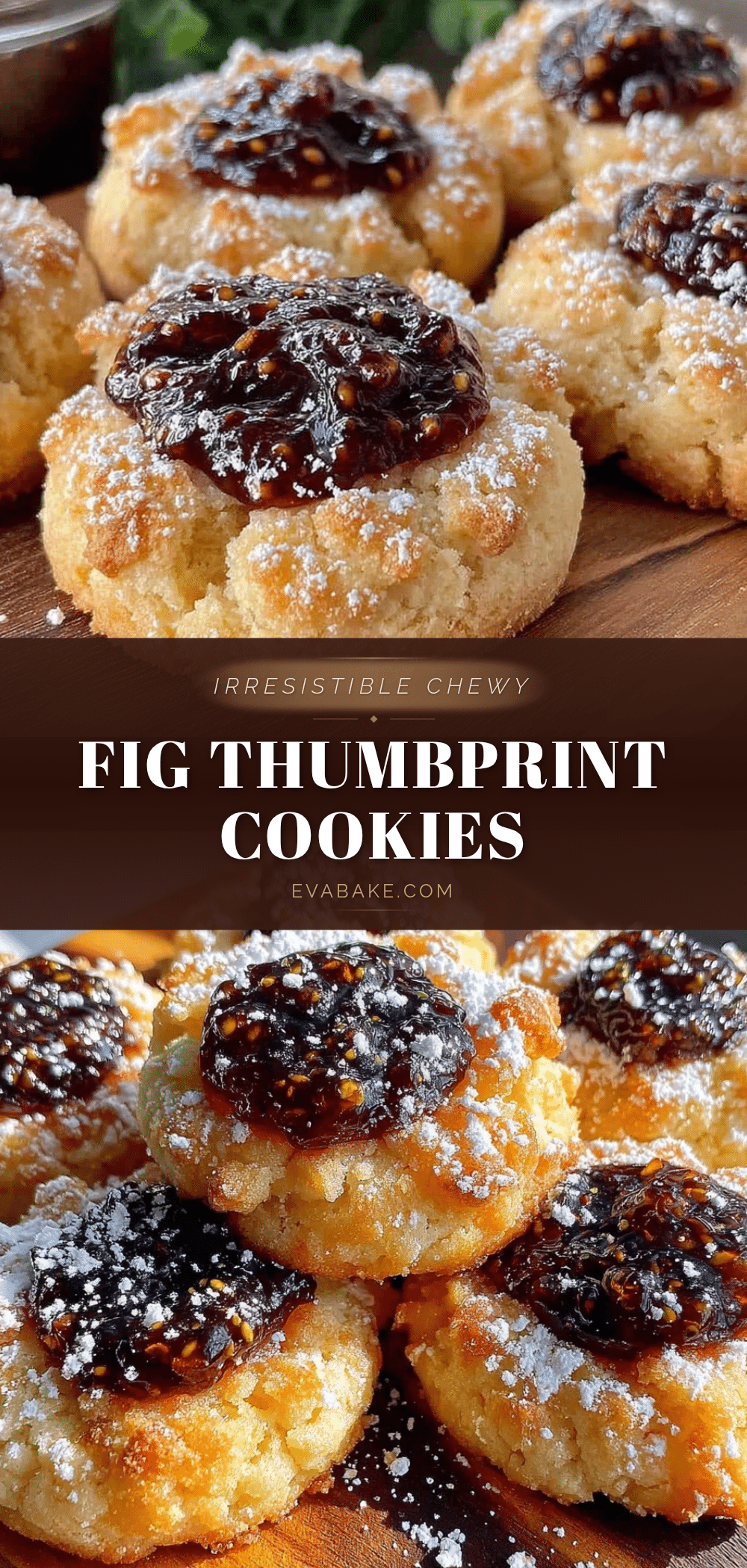 chewy fig preserves thumbprint cookies recipe
