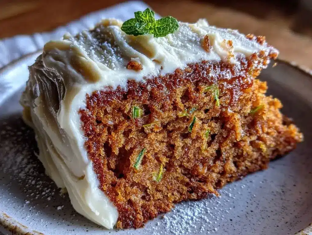 cozy zucchini cake - featured image