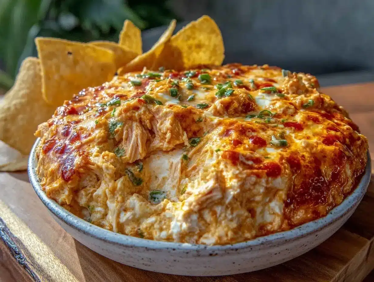 creamy buffalo chicken dip preparation steps