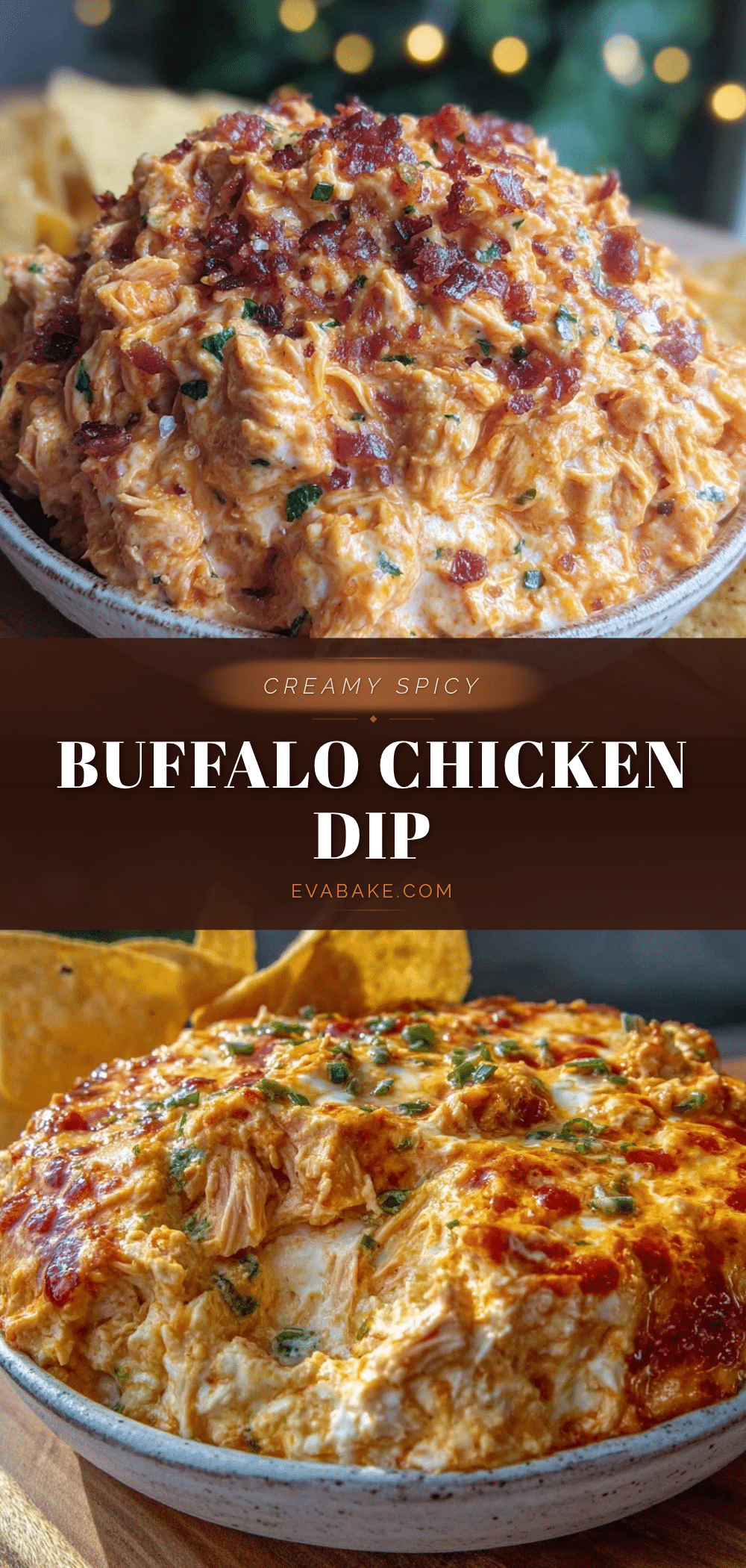 creamy buffalo chicken dip recipe