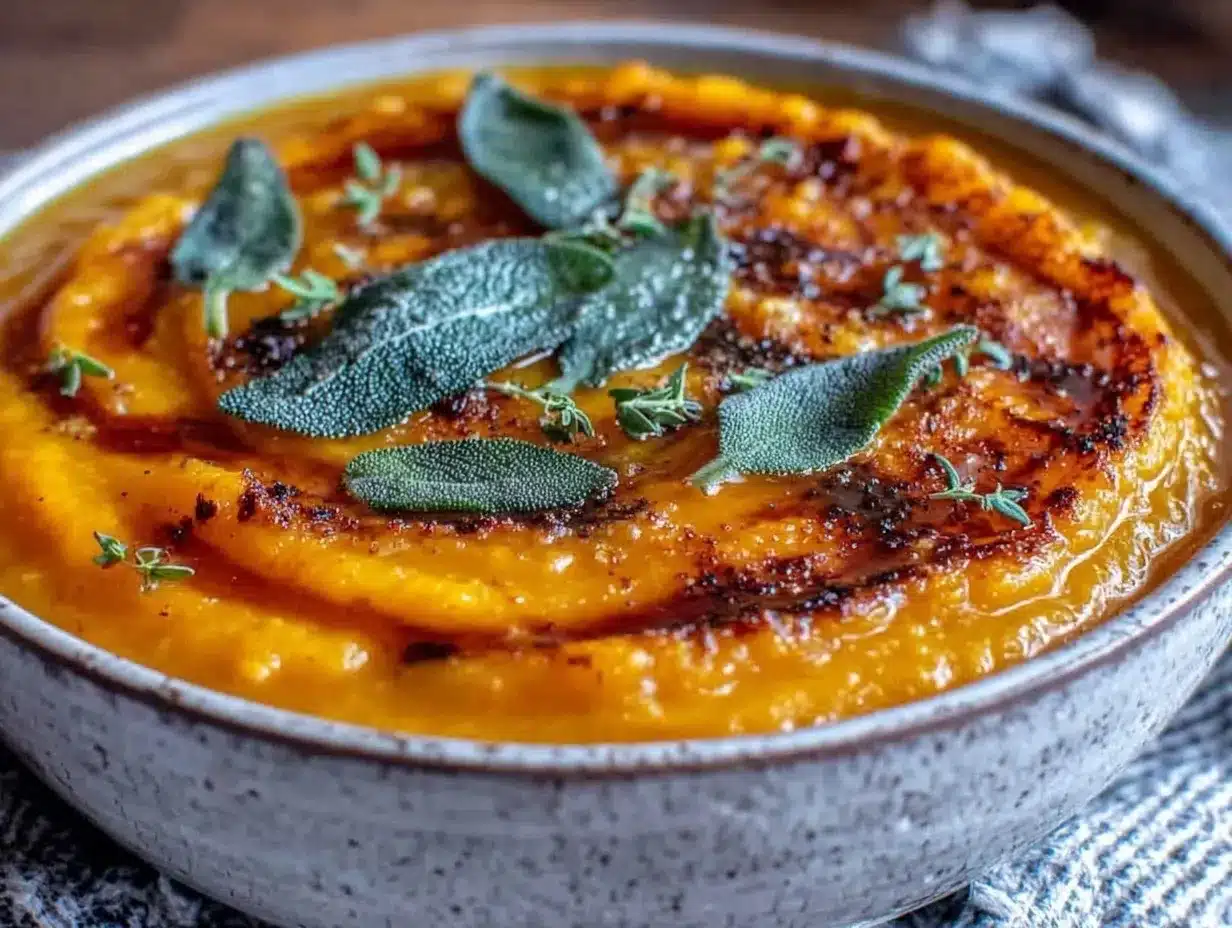 creamy butternut squash soup preparation steps