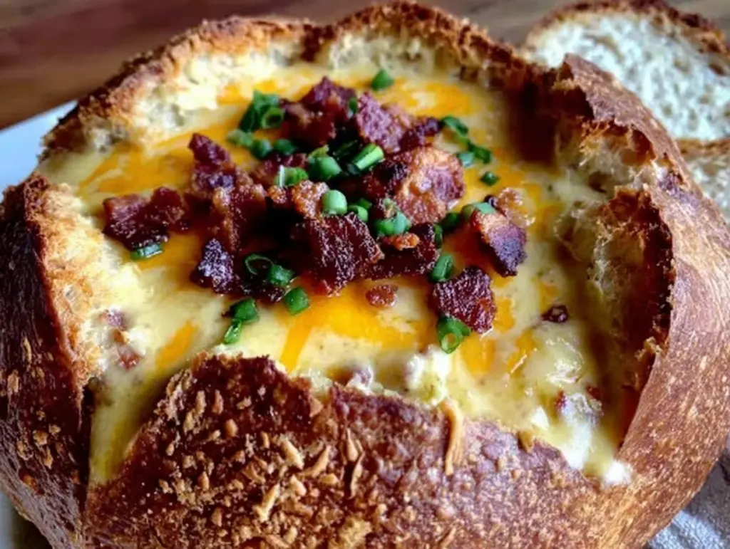creamy cheeseburger potato soup - featured image