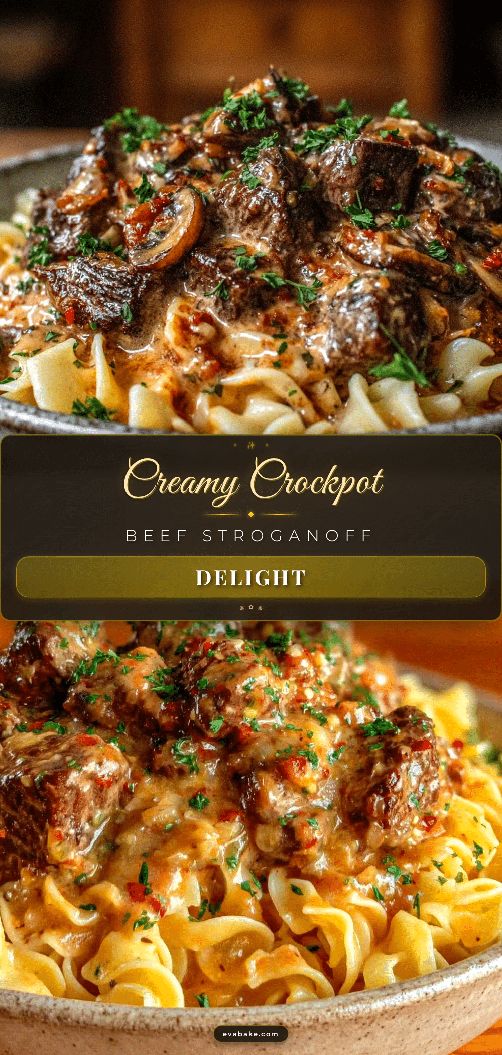 creamy crockpot beef stroganoff recipe