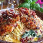 creamy one-pot tuscan chicken pasta - featured image