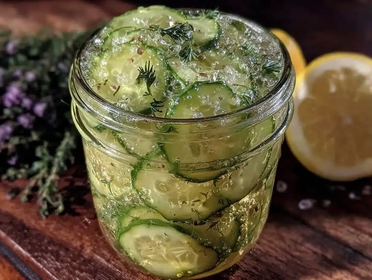 crisp quick refrigerator pickles preparation steps
