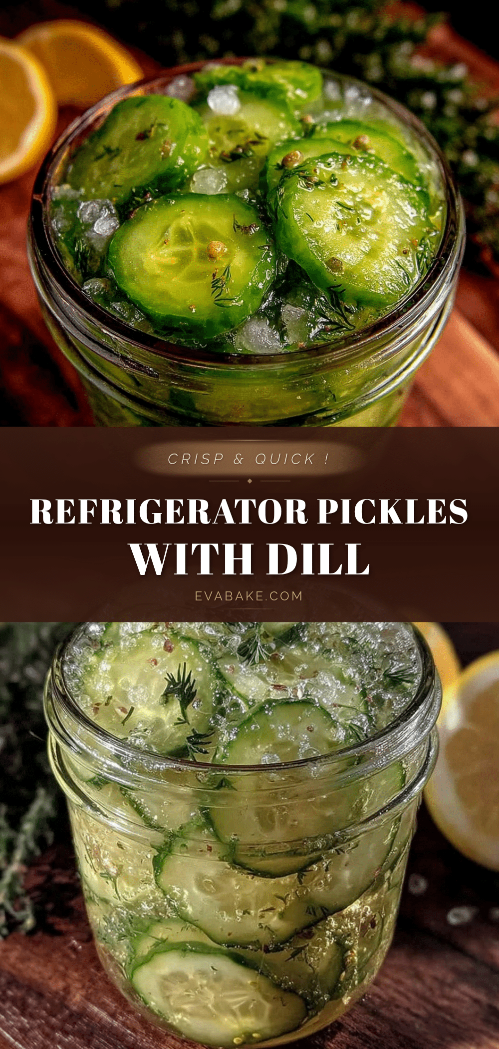 crisp quick refrigerator pickles recipe