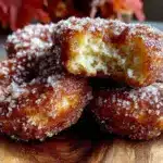 crispy apple cider donuts - featured image