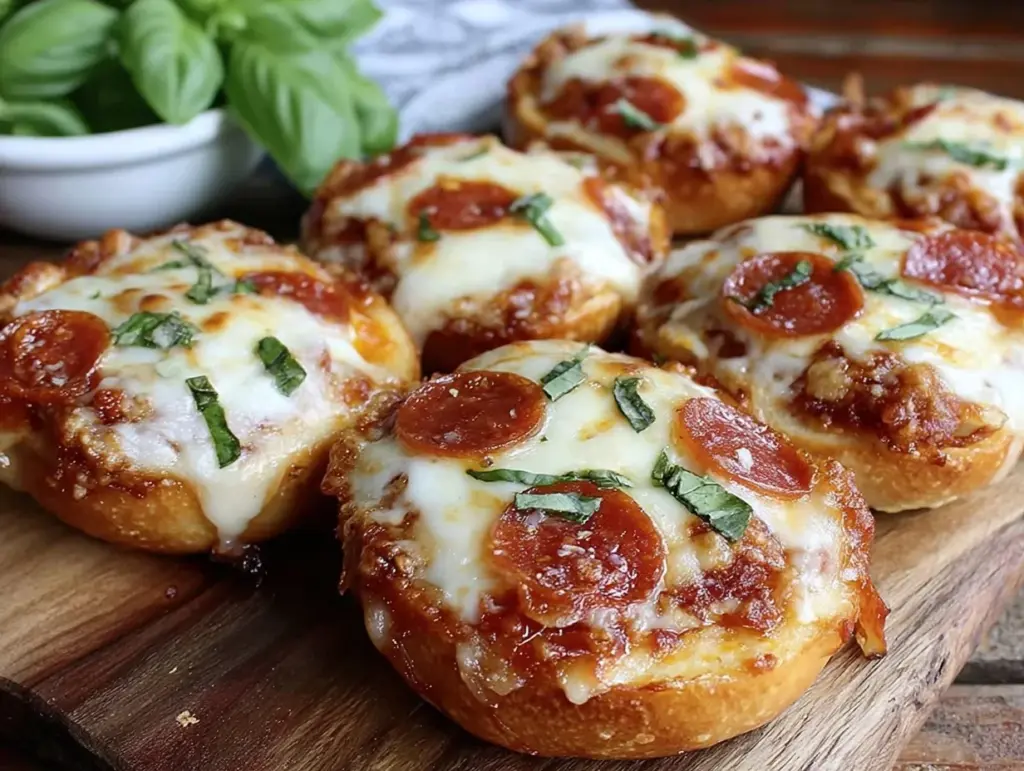 crispy mini pizza bagels - featured image