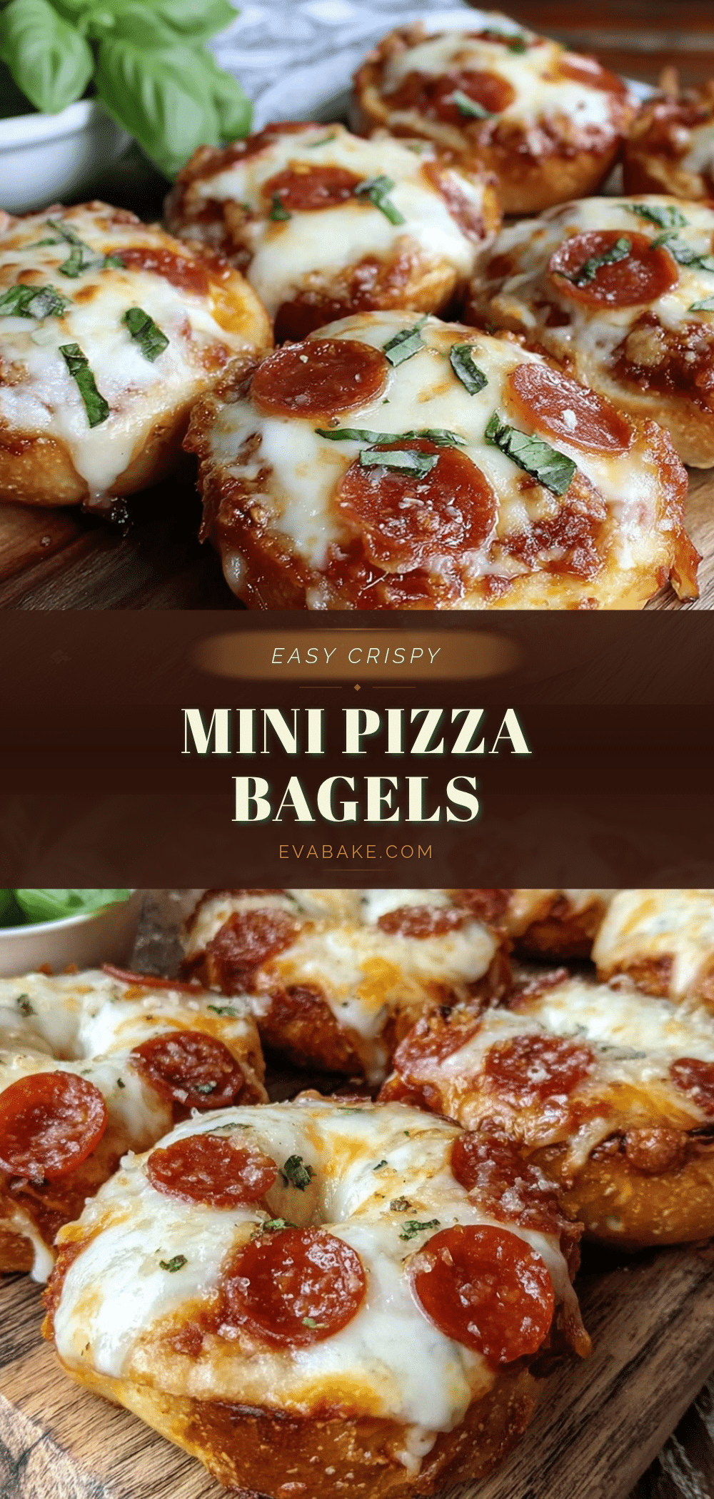 crispy mini pizza bagels recipe