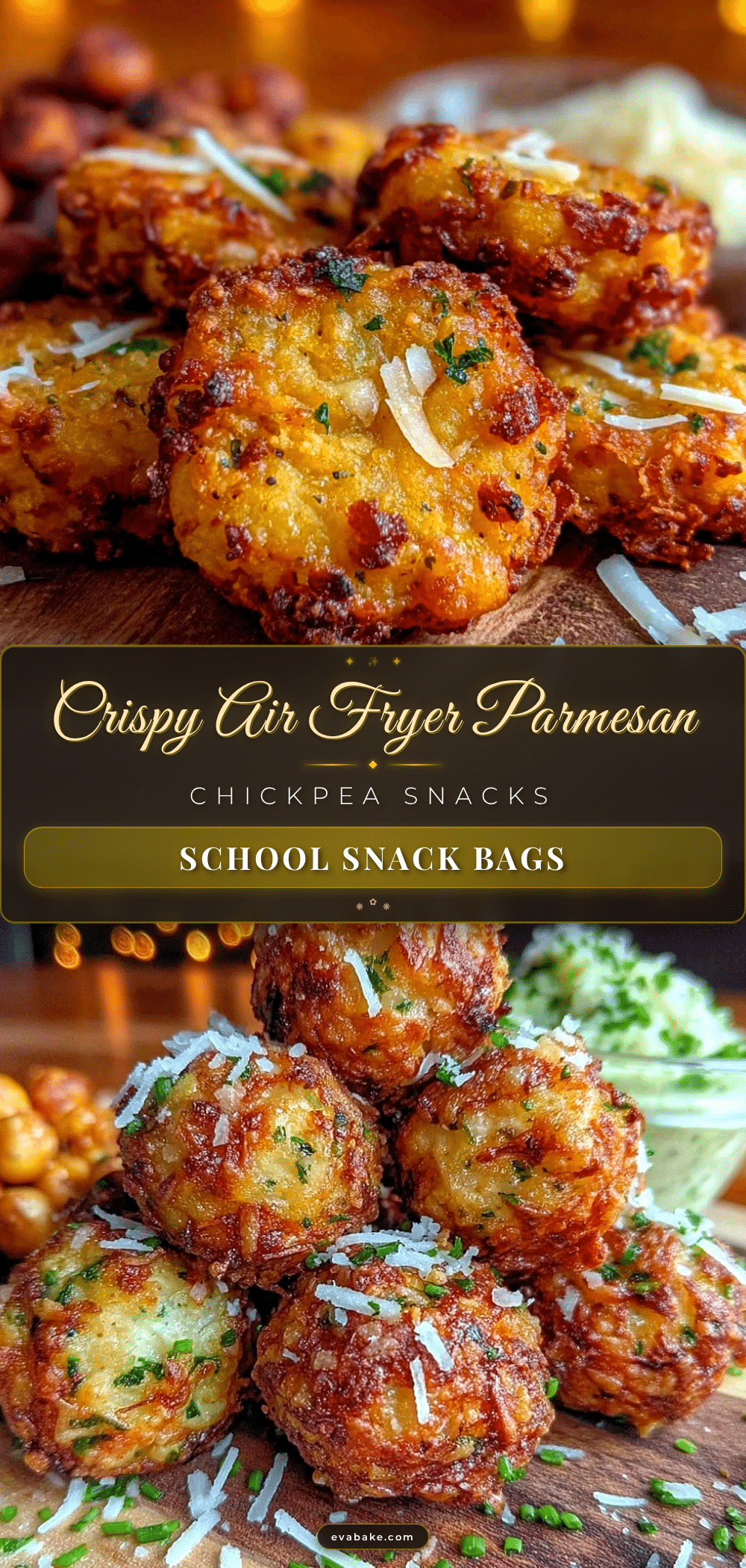 crispy parmesan chickpea snack bags recipe