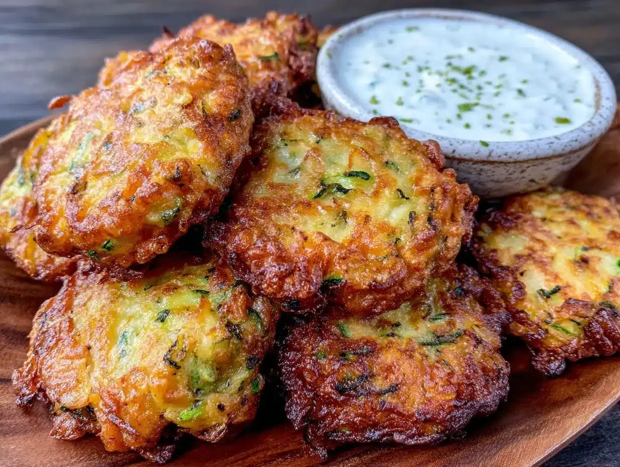 crispy parmesan zucchini fritters preparation steps