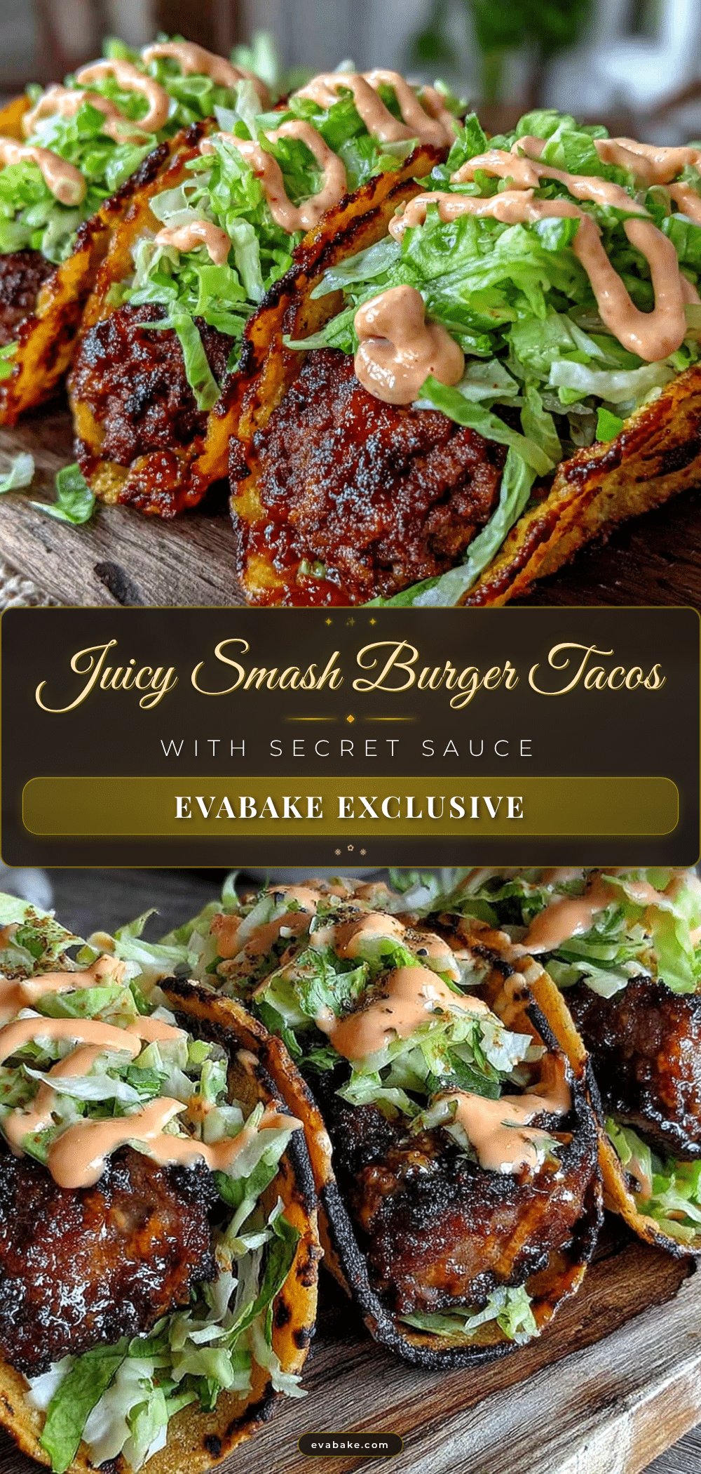 crispy smash burger tacos recipe