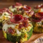 crispy zucchini pizza bites - featured image
