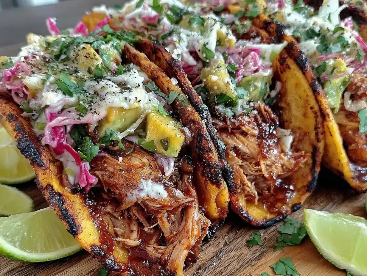 crockpot shredded chicken tacos preparation steps