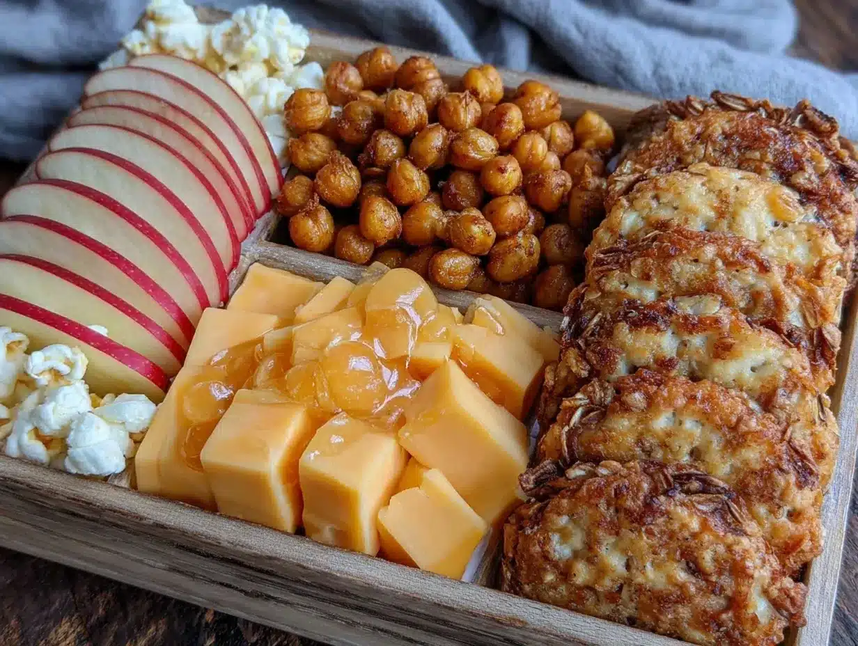 crunchy apple cheddar honey bento box preparation steps