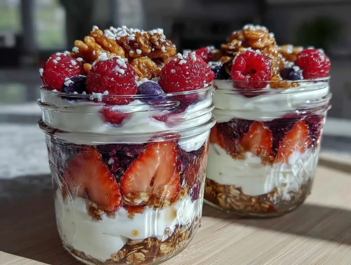 easy creamy overnight oat parfaits preparation steps