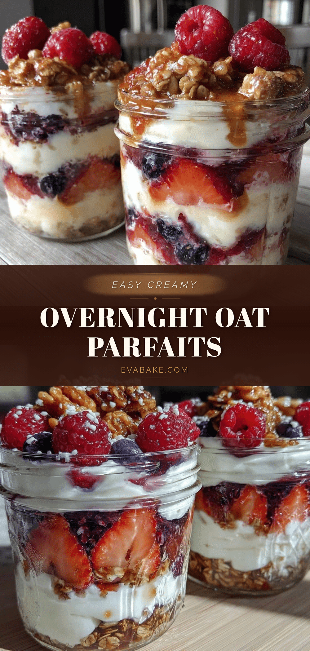easy creamy overnight oat parfaits recipe
