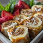 easy creamy peanut butter banana sushi roll - featured image