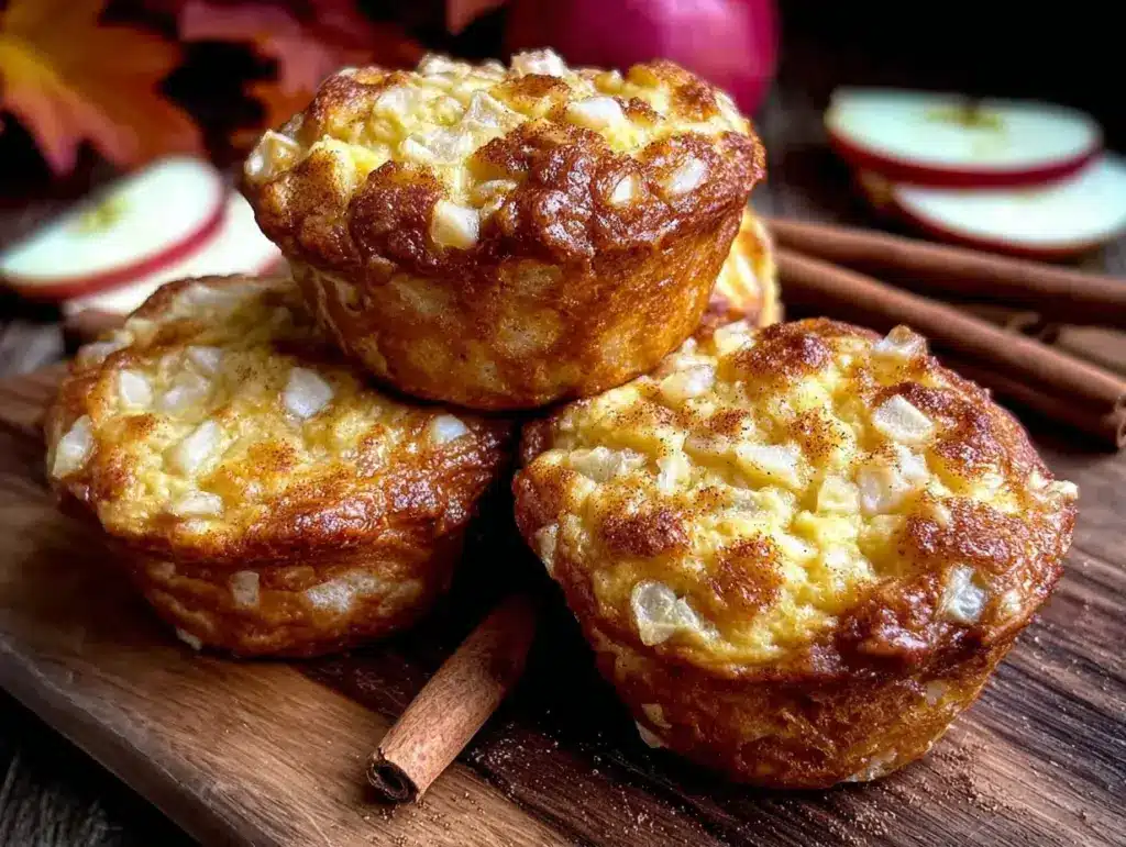 easy fluffy apple cinnamon muffins - featured image