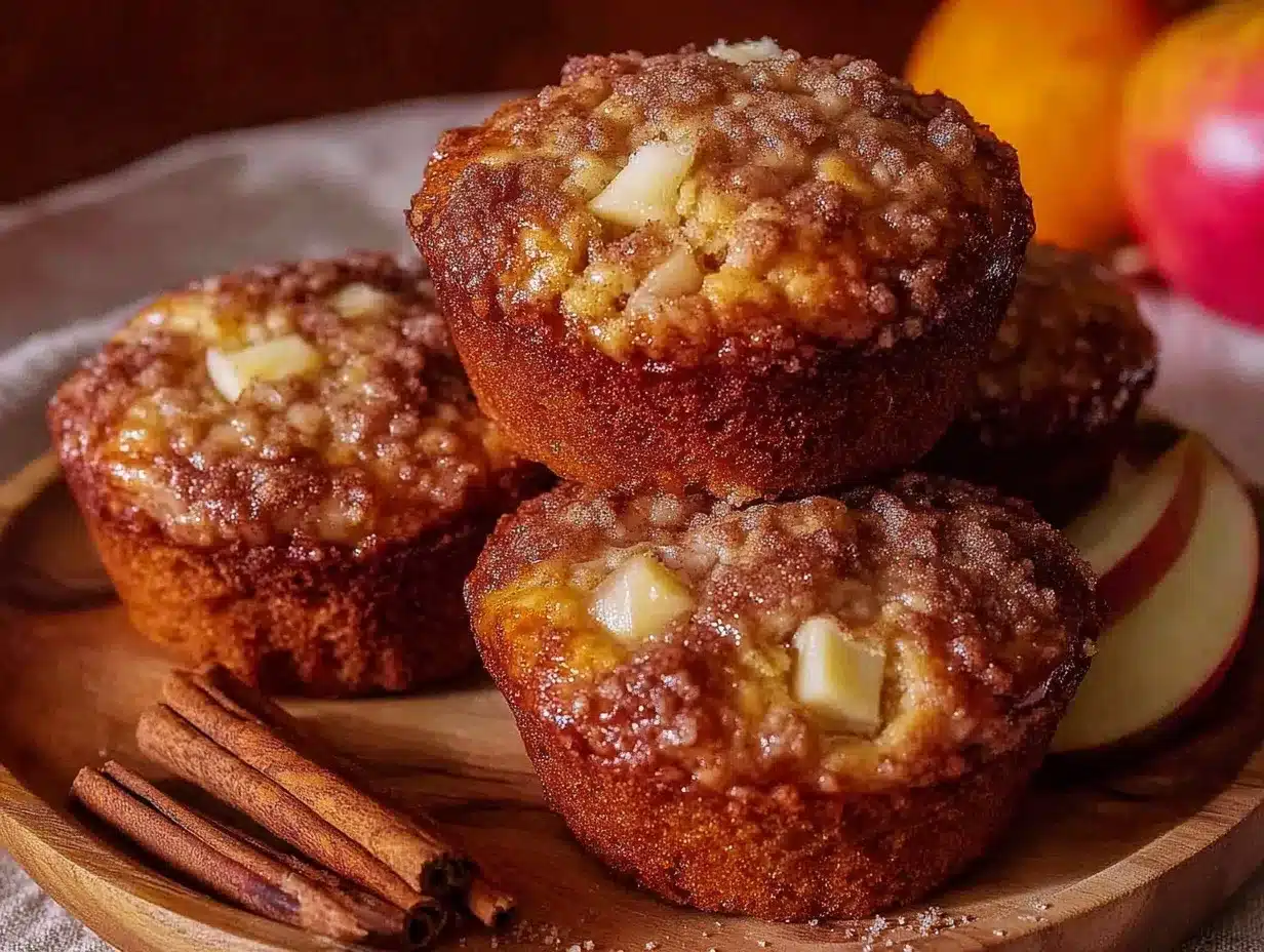 easy fluffy apple cinnamon muffins preparation steps