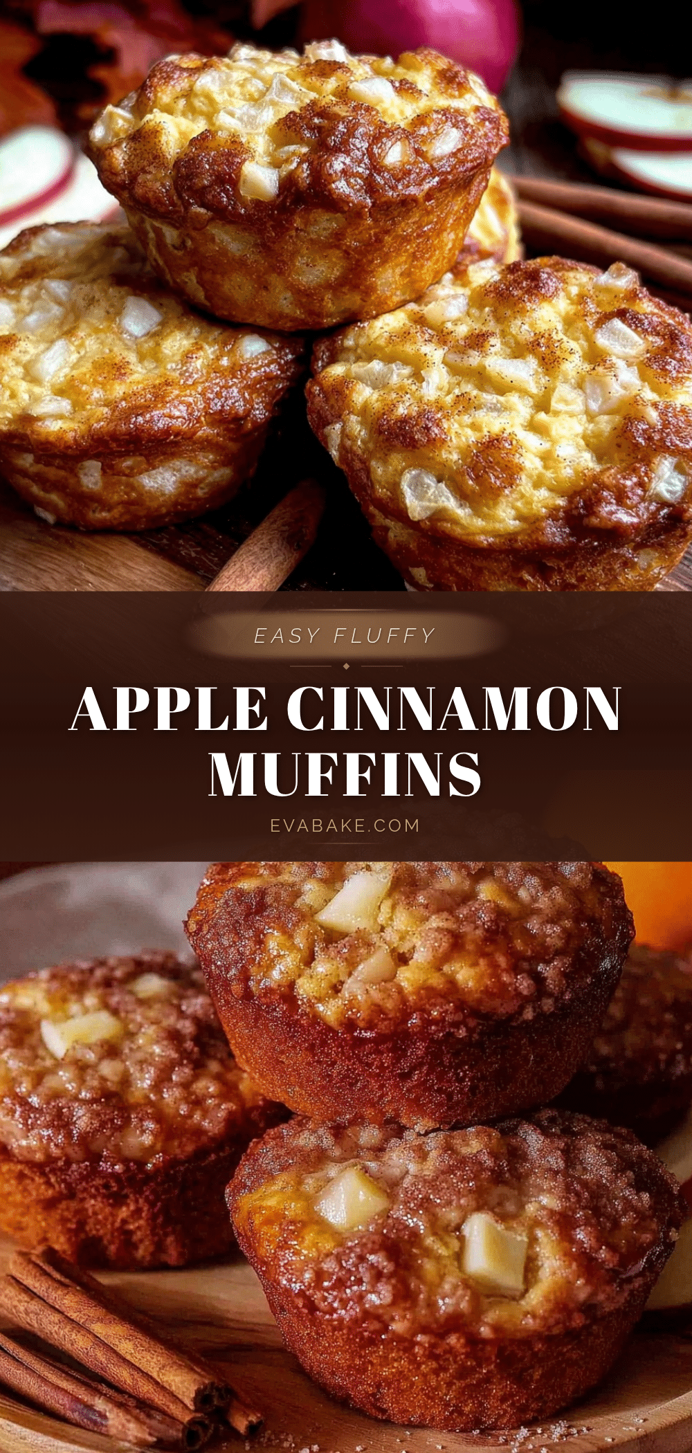 easy fluffy apple cinnamon muffins recipe