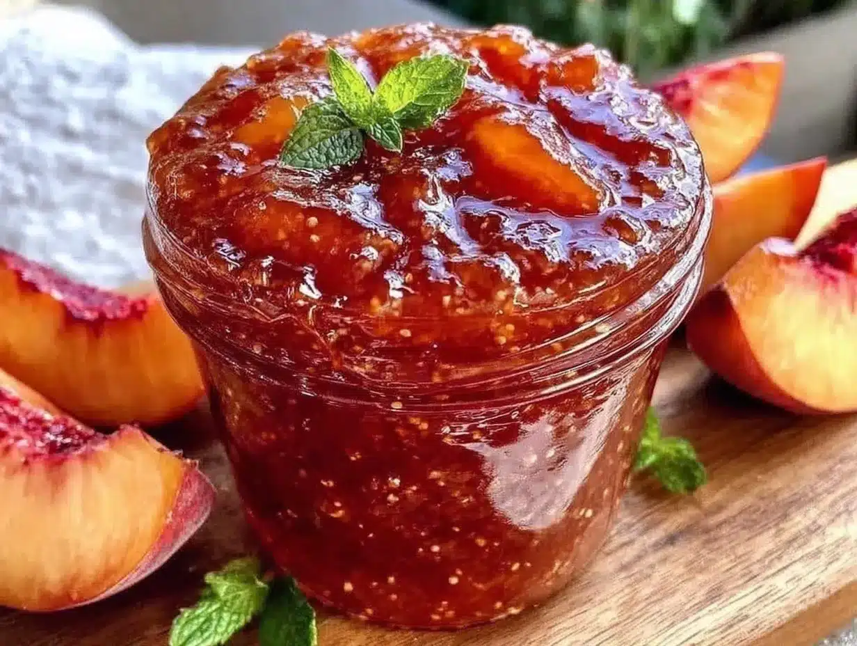 easy homemade peach jam preparation steps