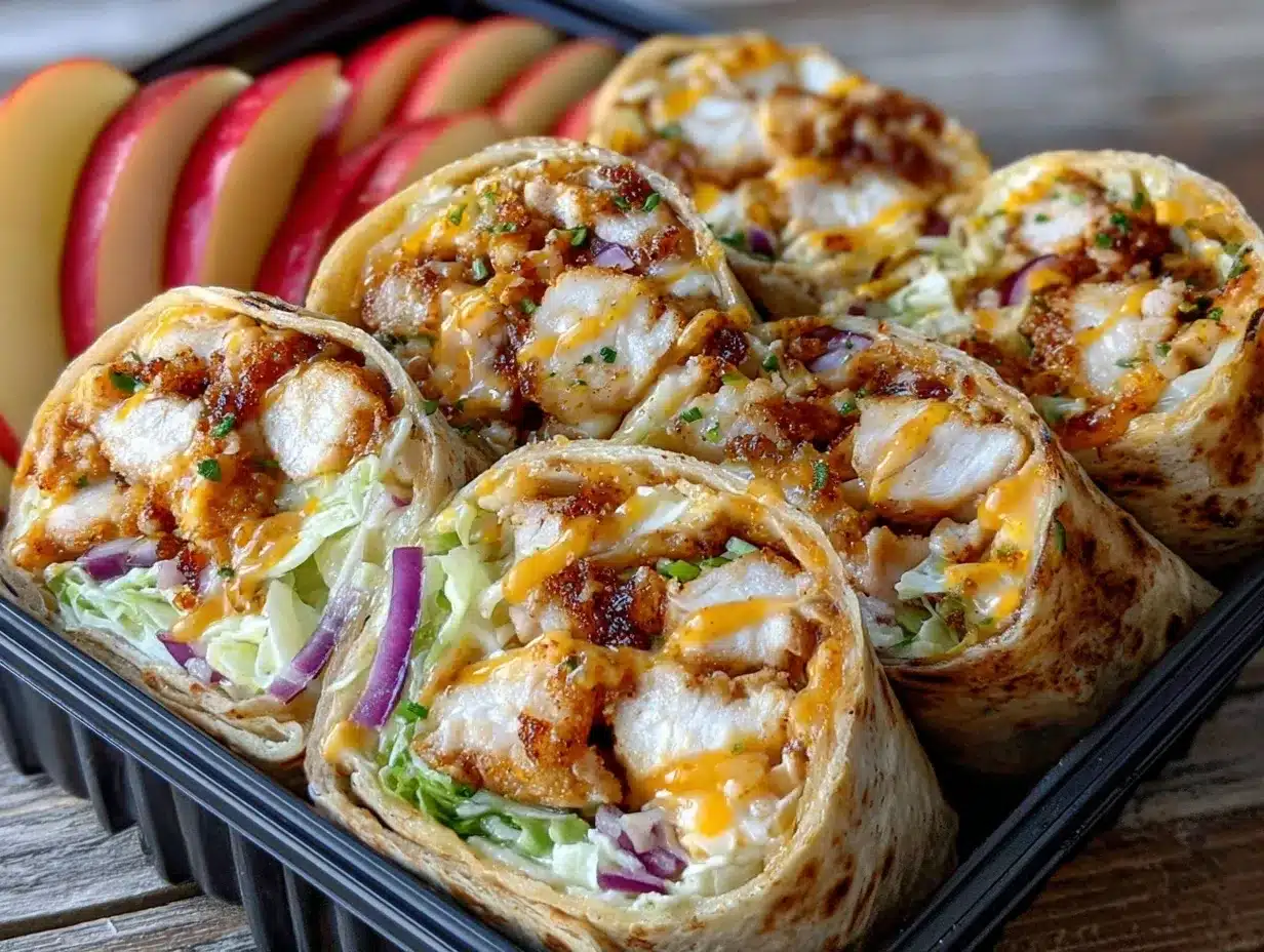 easy honey mustard chicken wrap preparation steps