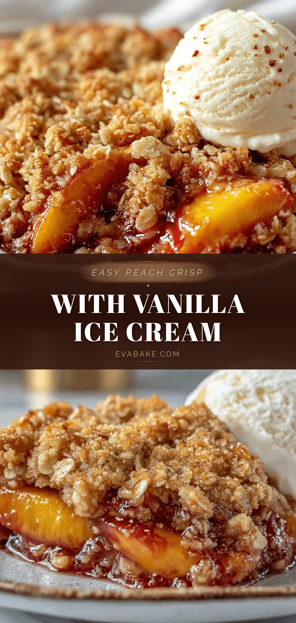 easy peach crisp recipe