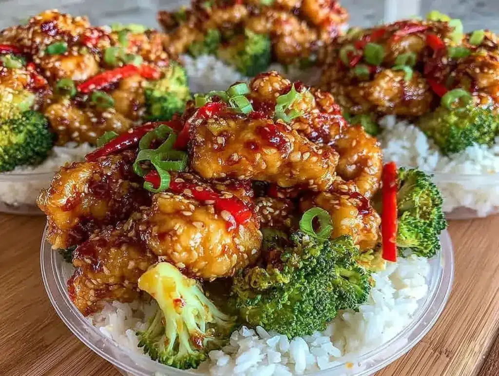easy teriyaki chicken rice bowls - featured image