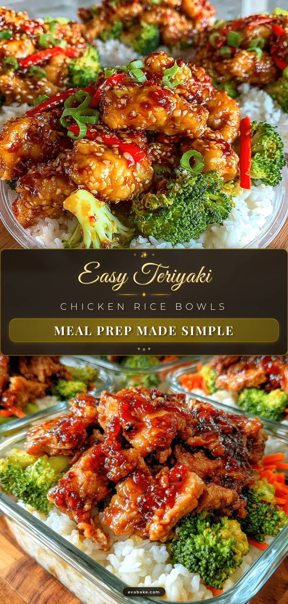 easy teriyaki chicken rice bowls recipe