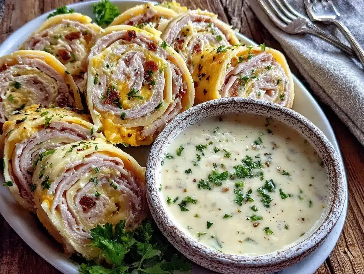 easy turkey cheese roll-ups preparation steps