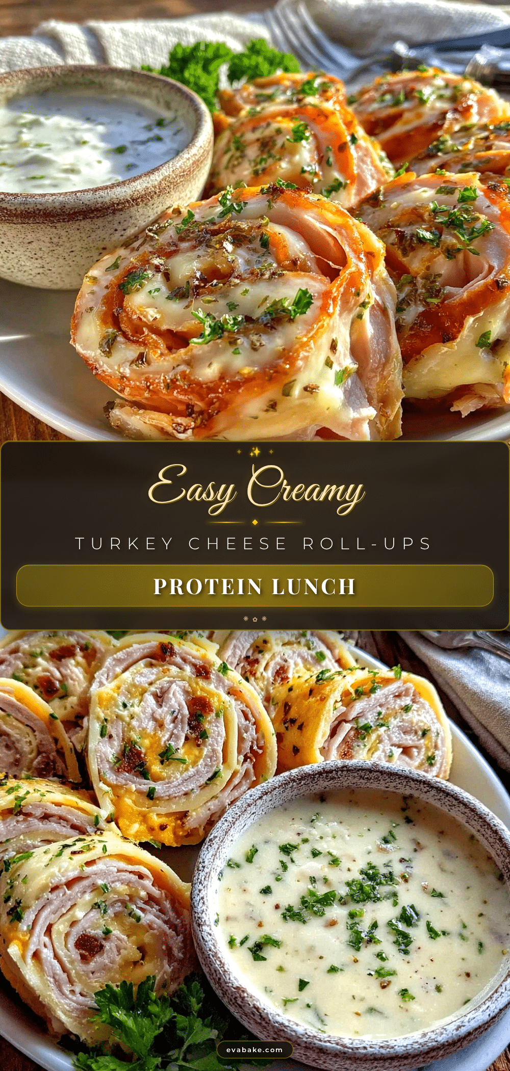 easy turkey cheese roll-ups recipe
