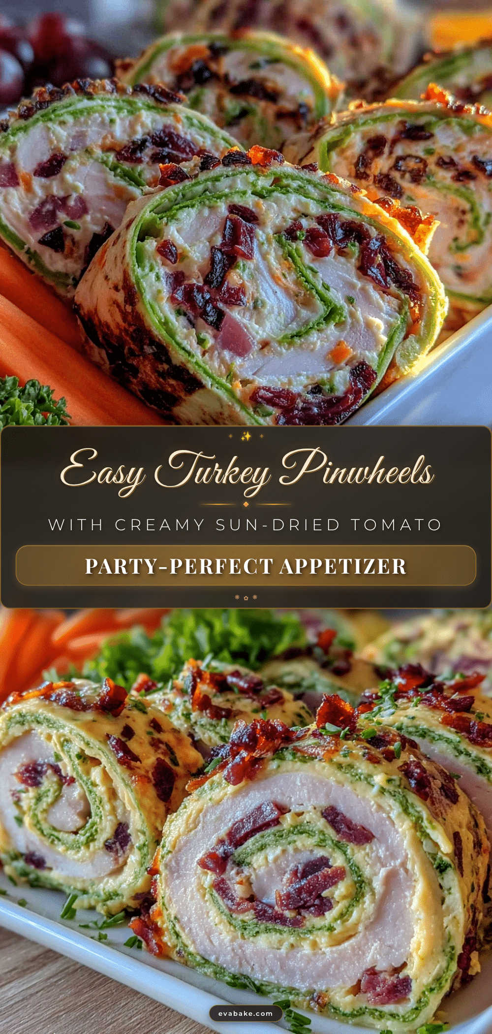 easy turkey pinwheels recipe