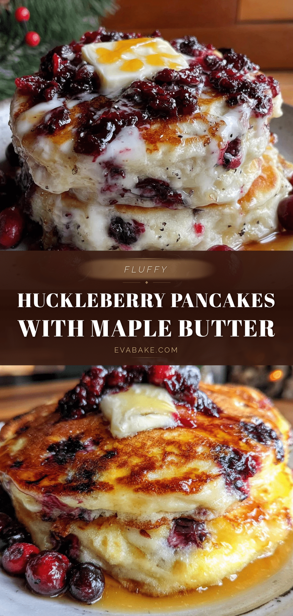 fluffy huckleberry pancakes recipe