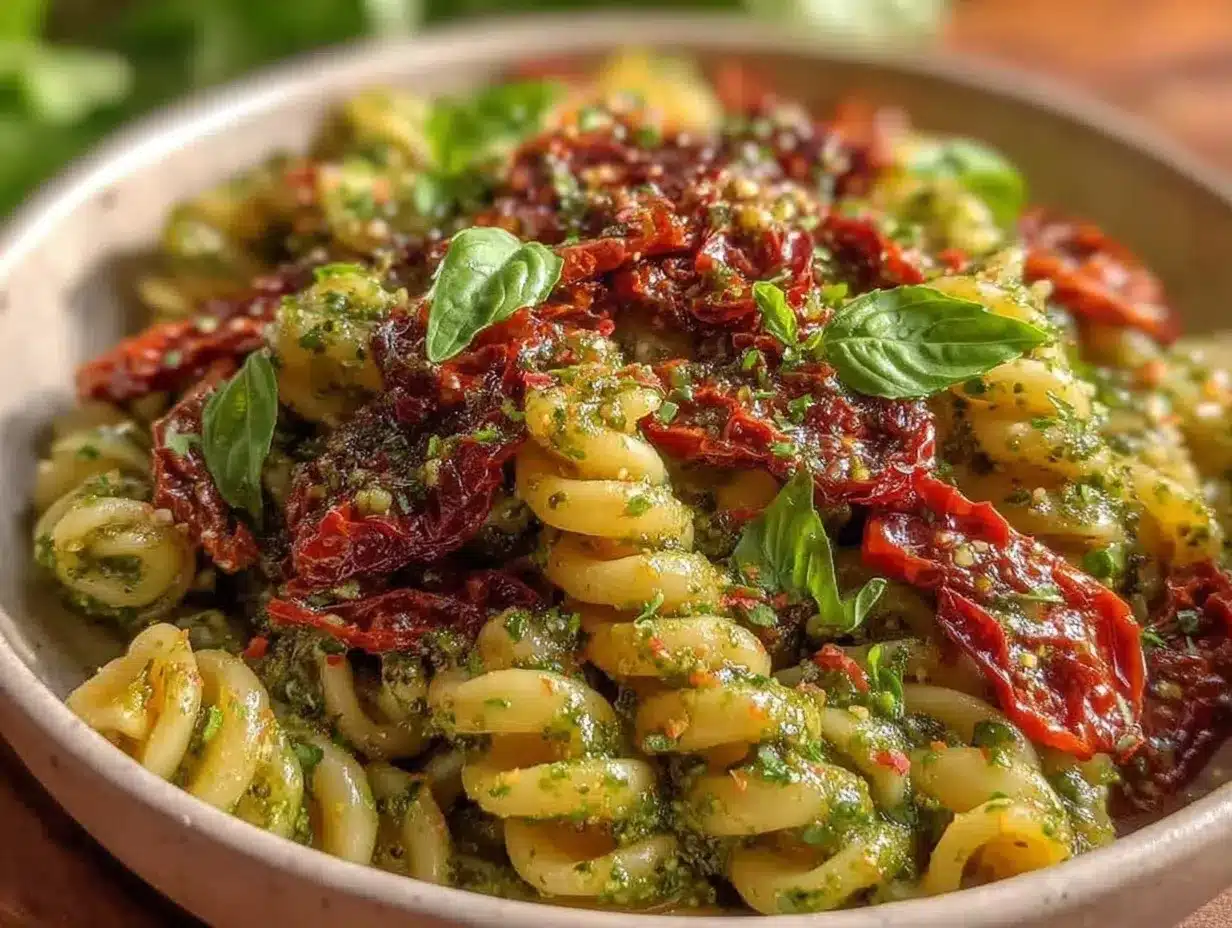 fresh cold pasta salad preparation steps
