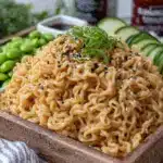 fresh cold sesame noodle bento box - featured image