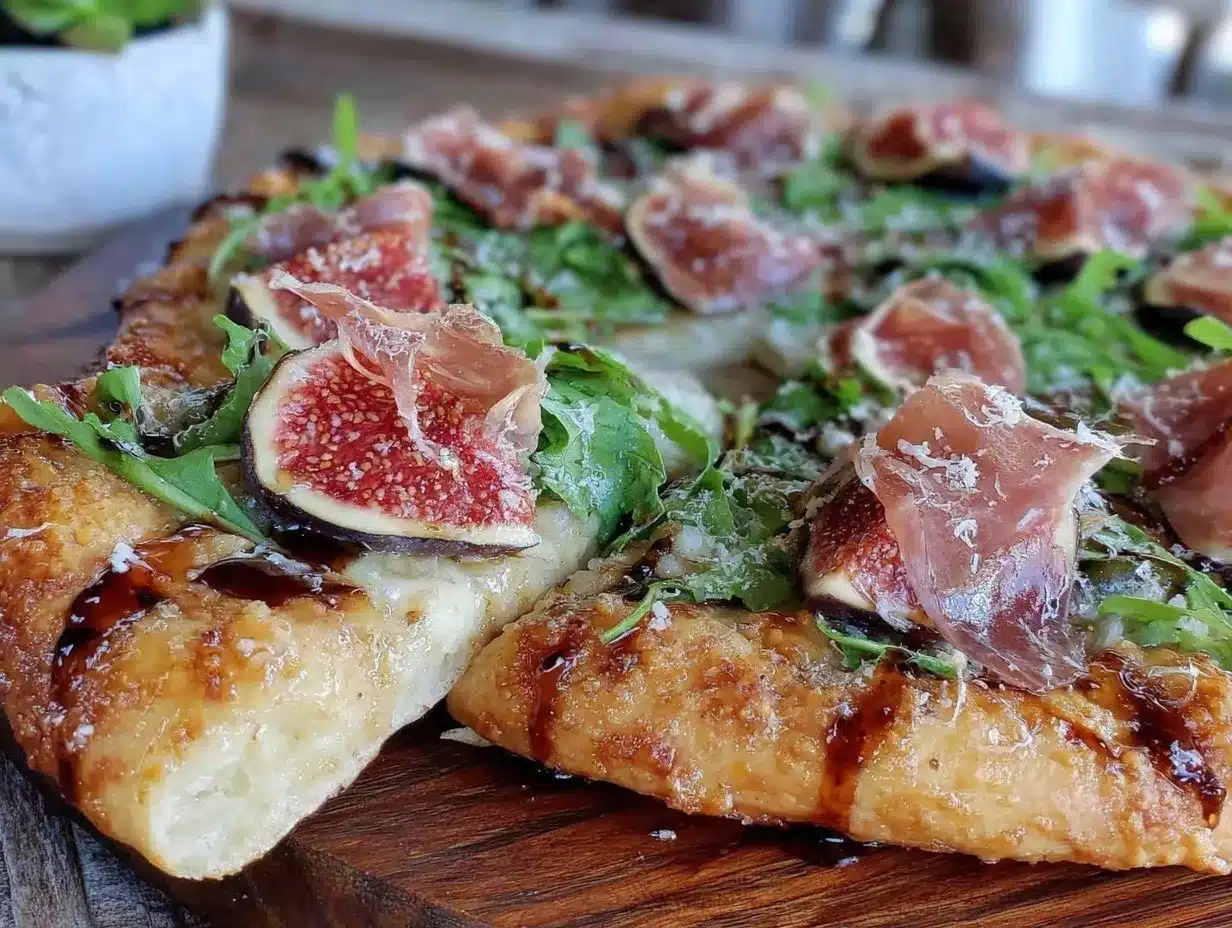 fresh fig prosciutto pizza preparation steps