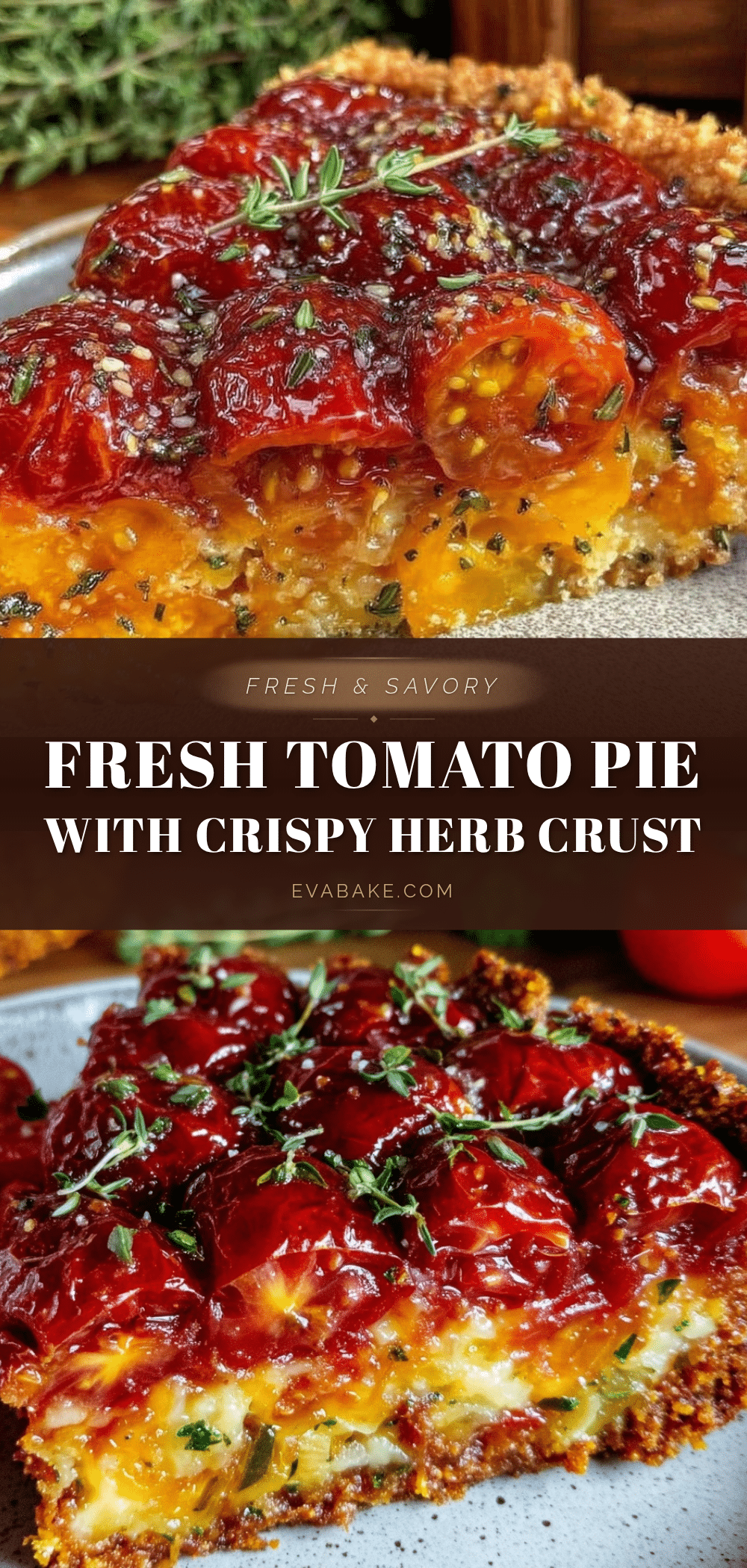fresh herb-crusted tomato pie recipe