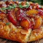 fresh peach galette - featured image