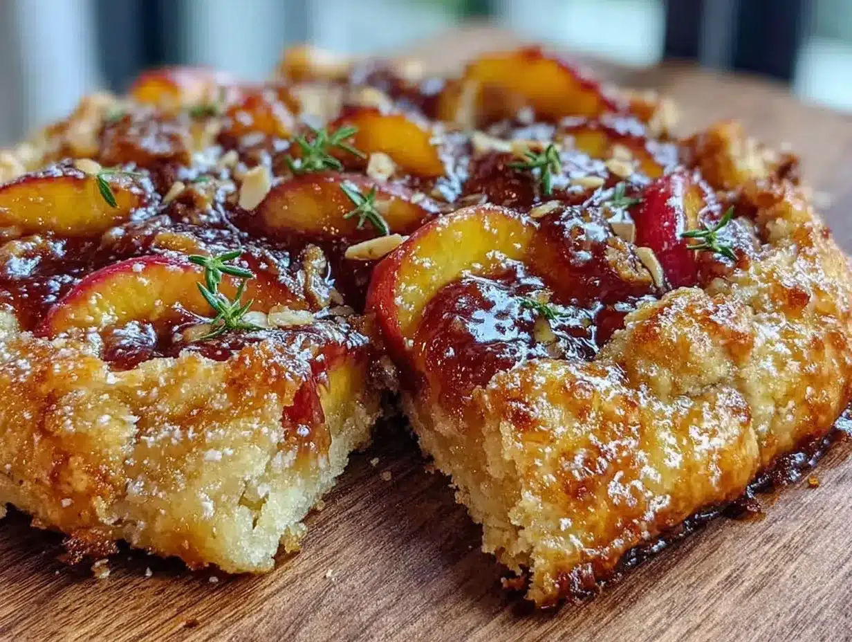 fresh peach galette preparation steps